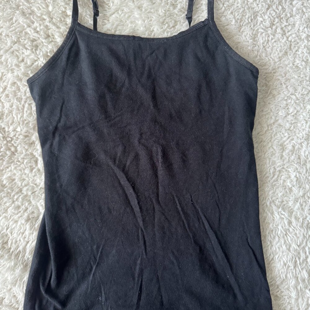 Double-Lined Black Cami Tank Top